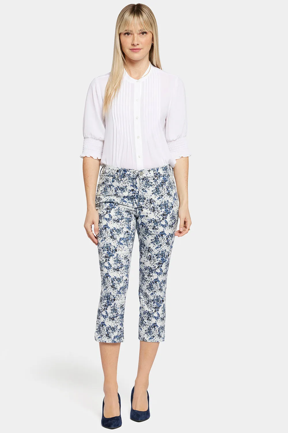 Chloe Capri Jeans In Petite - Forest Lagoon sold by NYDJ