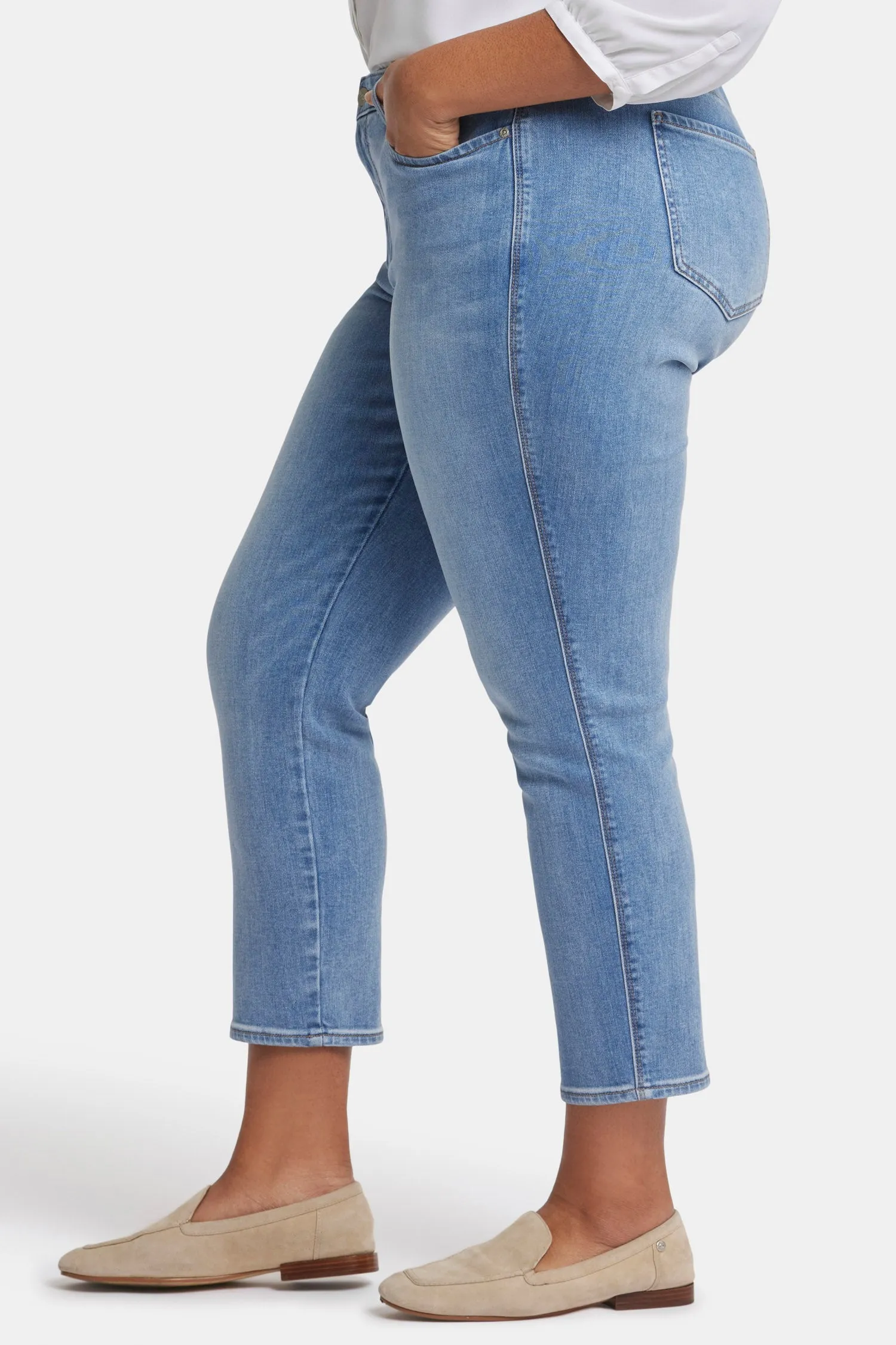 Stella Tapered Ankle Jeans In Plus Size - Crescent Shore sold by NYDJ product image thumbnail 3