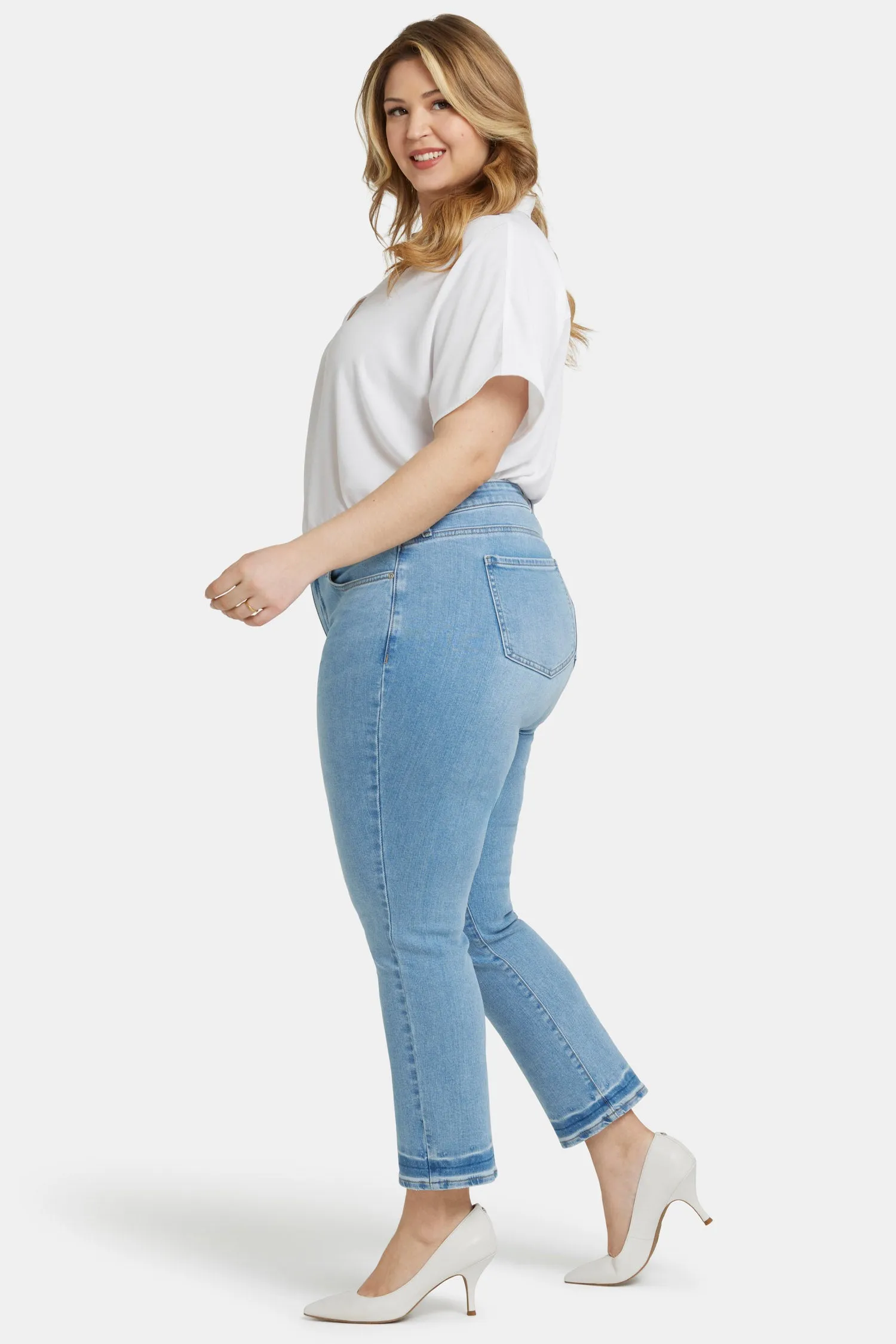 Sheri Slim Ankle Jeans In Plus Size - Riviera Sky sold by NYDJ product image thumbnail 5