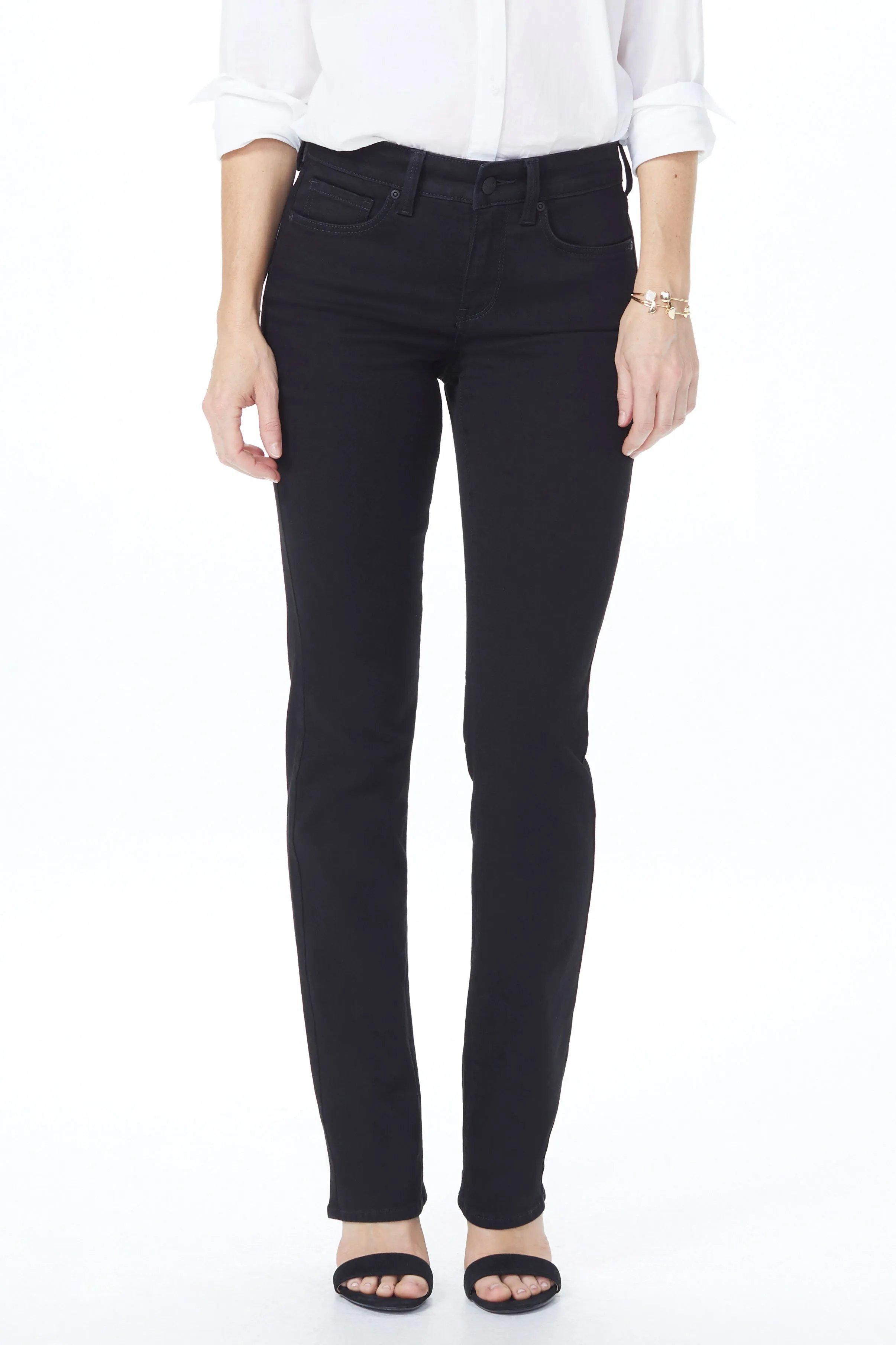 Marilyn Straight Jeans In Tall - Black sold by NYDJ product image thumbnail 5