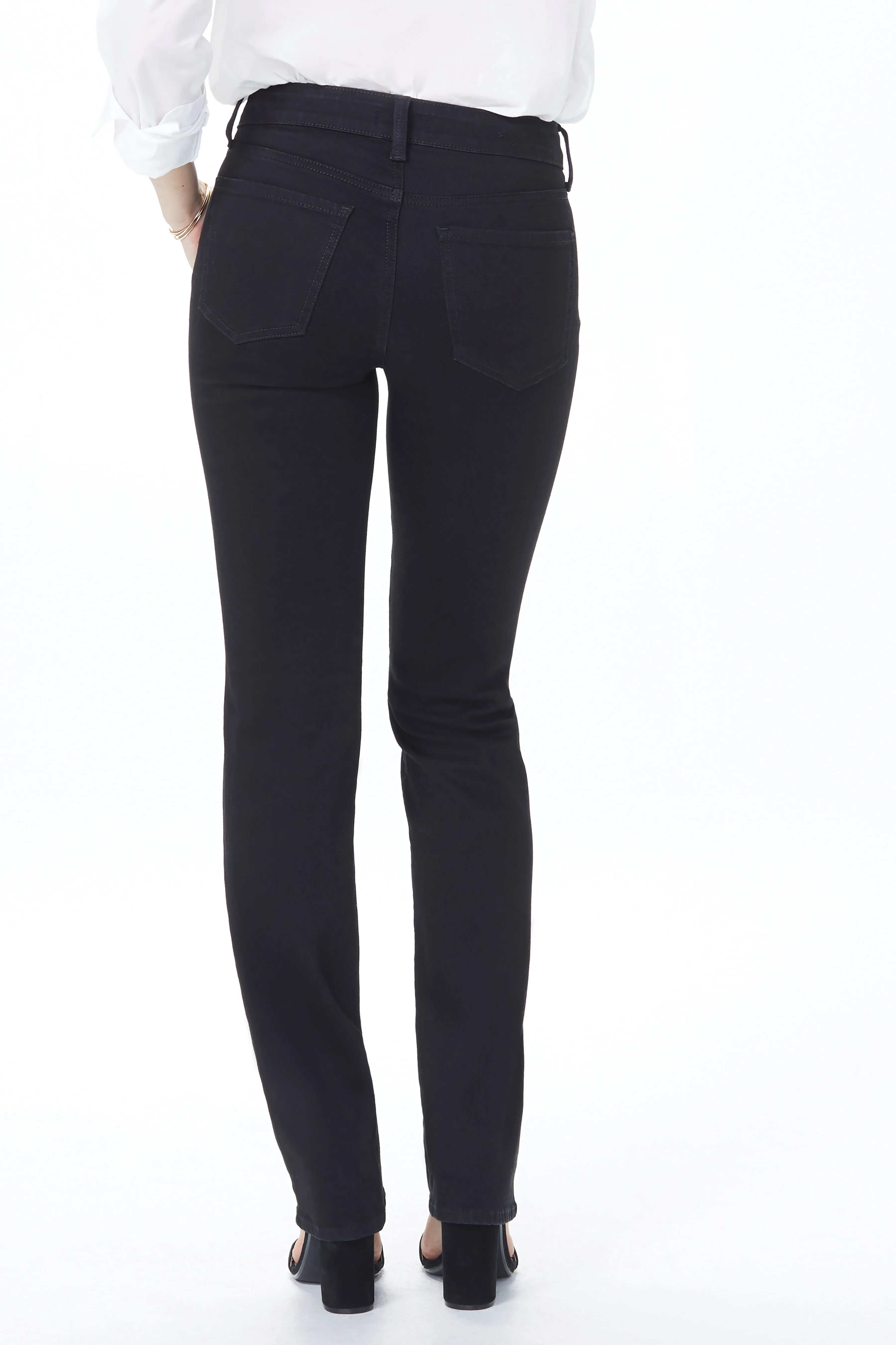 Marilyn Straight Jeans In Tall - Black sold by NYDJ product image thumbnail 3