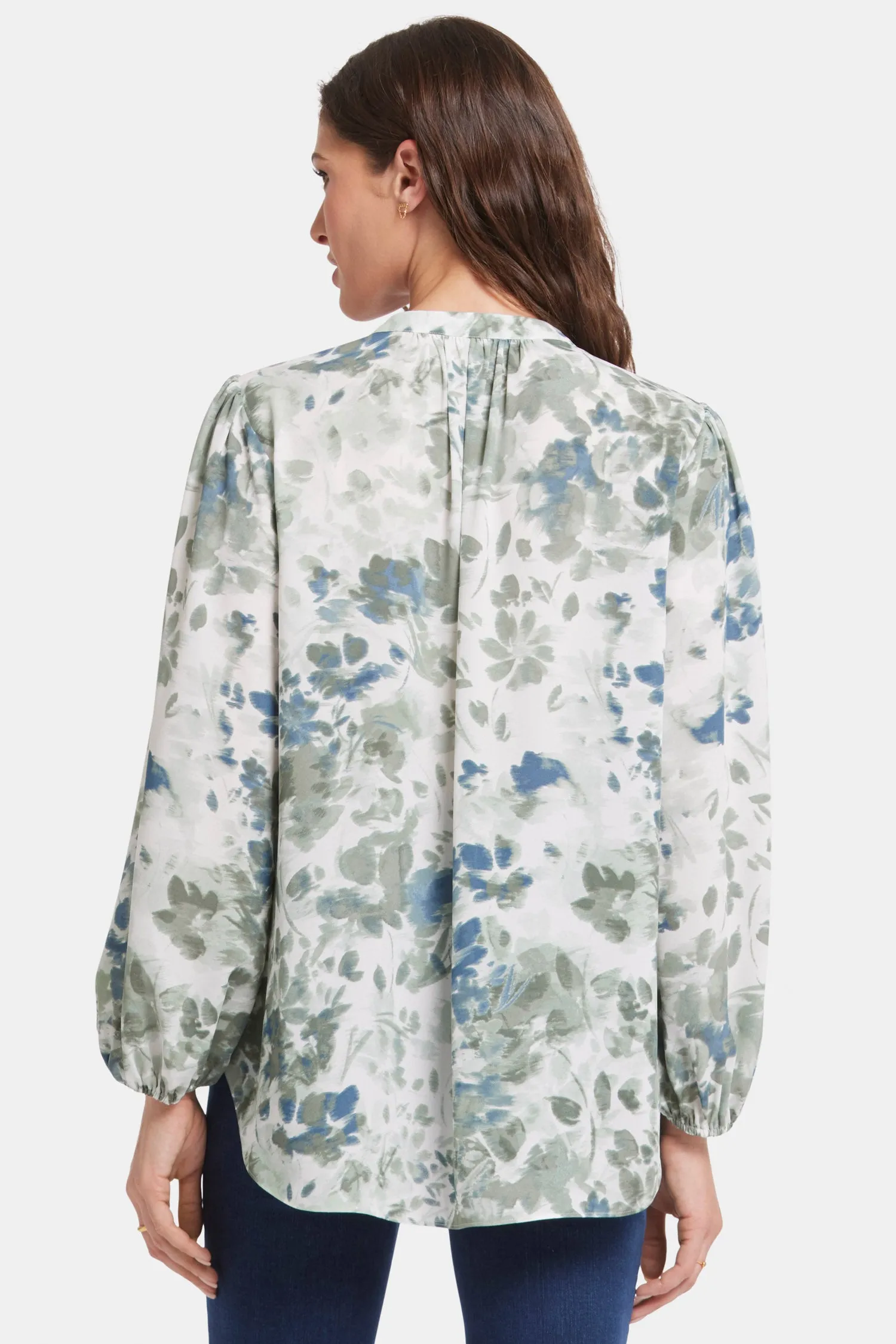 Puff Sleeve Popover Top - Cape Malea sold by NYDJ product image thumbnail 2