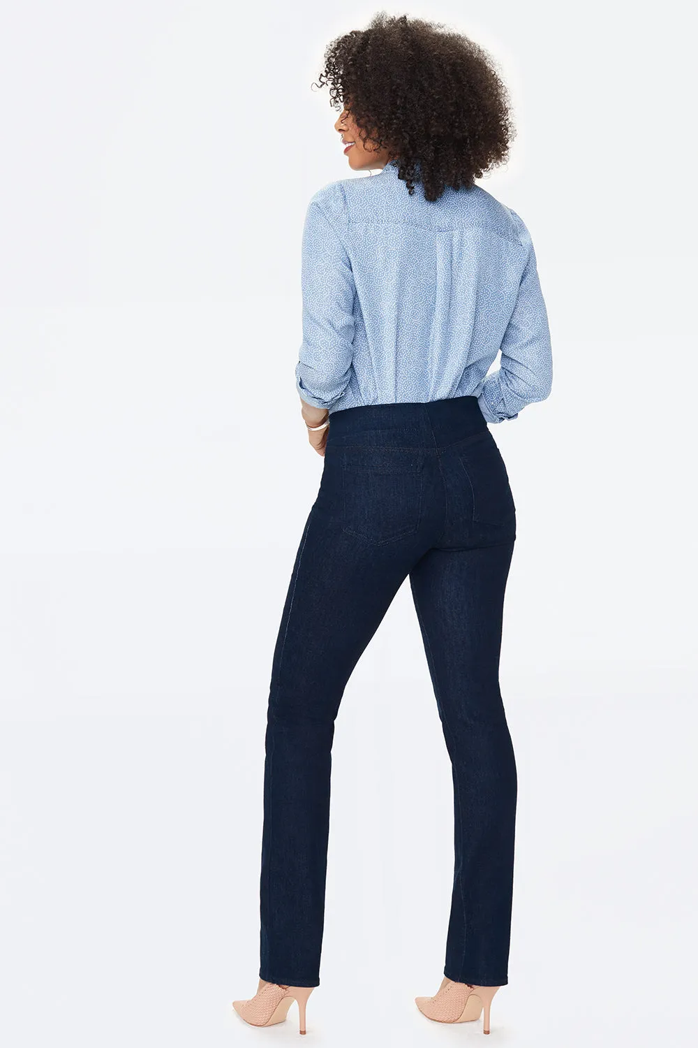 Marilyn Straight Pull-On Jeans - Rinse sold by NYDJ product image thumbnail 5