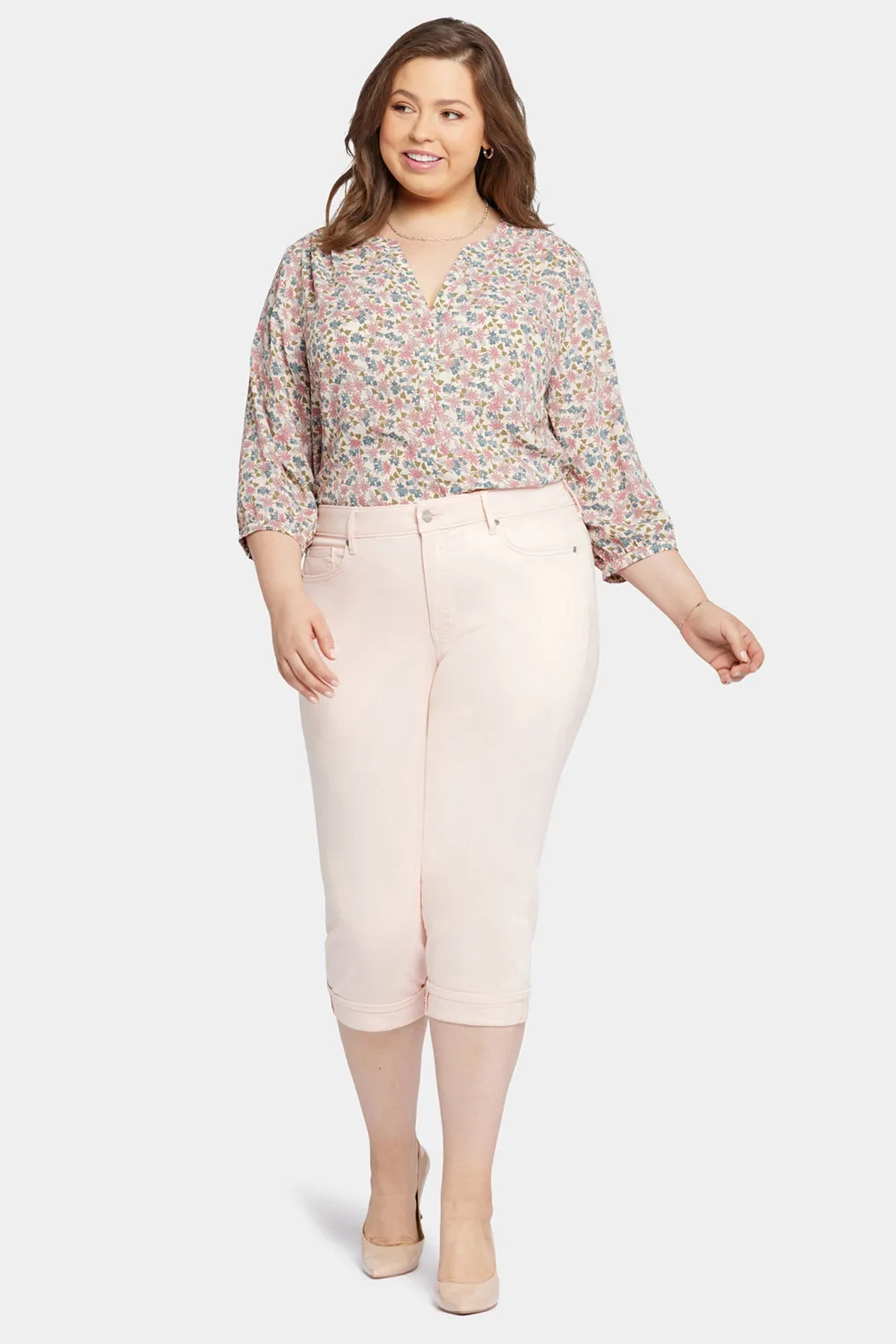 Marilyn Straight Crop Jeans In Plus Size - Pink Dusk sold by NYDJ product image thumbnail 4