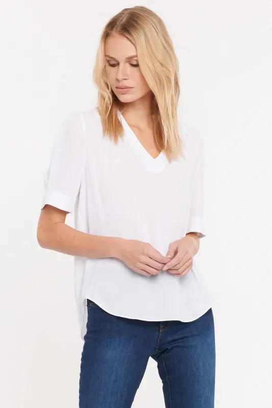 Charming Top - Optic White made by NYDJ