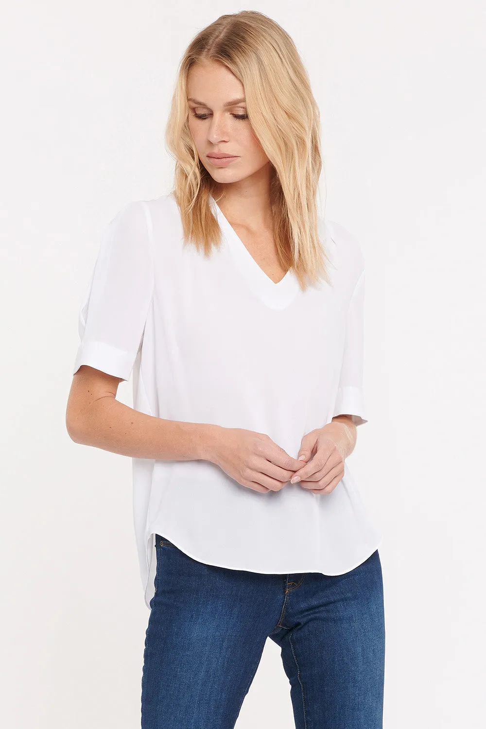 Charming Top - Optic White sold by NYDJ