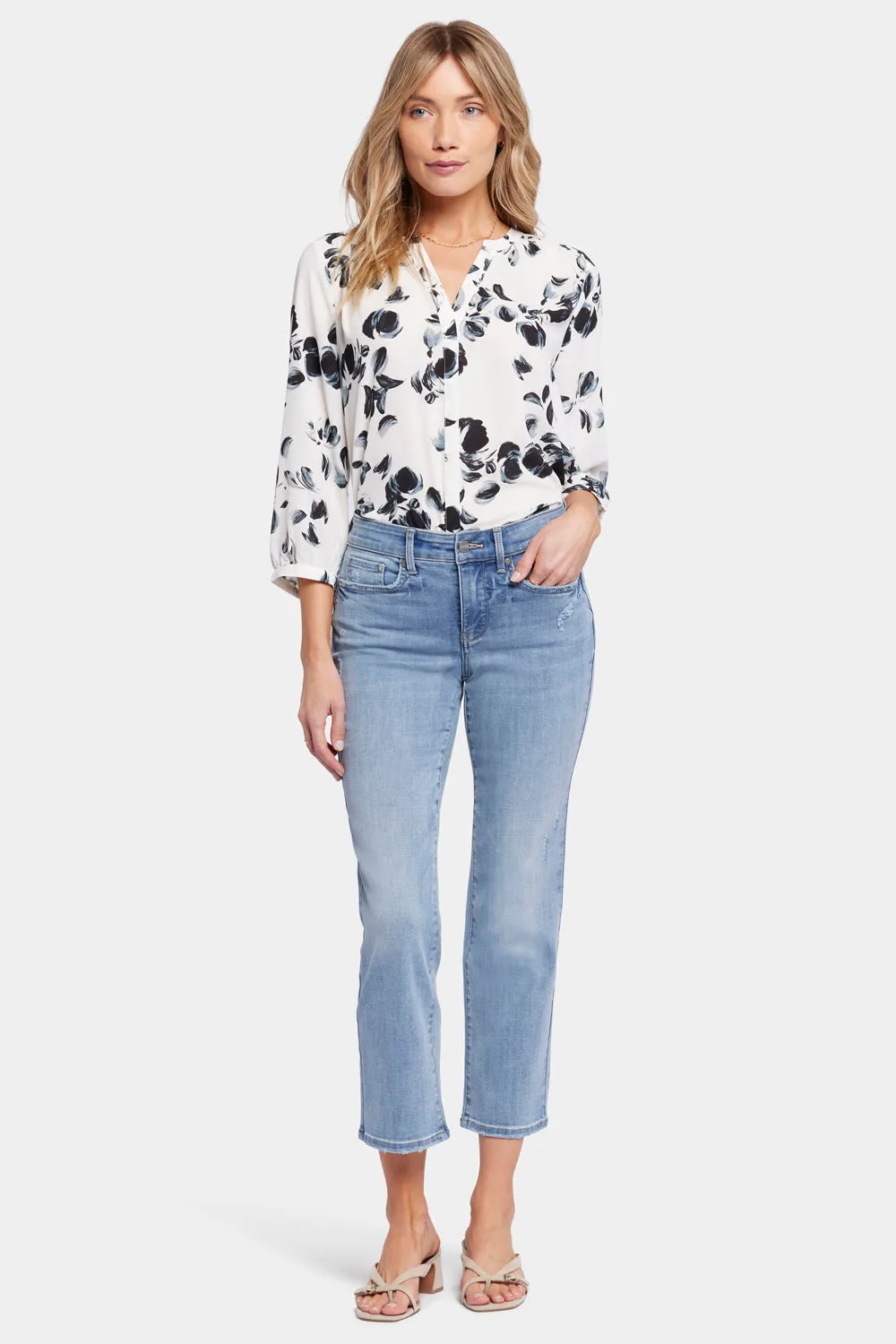 Marilyn Straight Ankle Jeans - Lakefront sold by NYDJ product image thumbnail 4