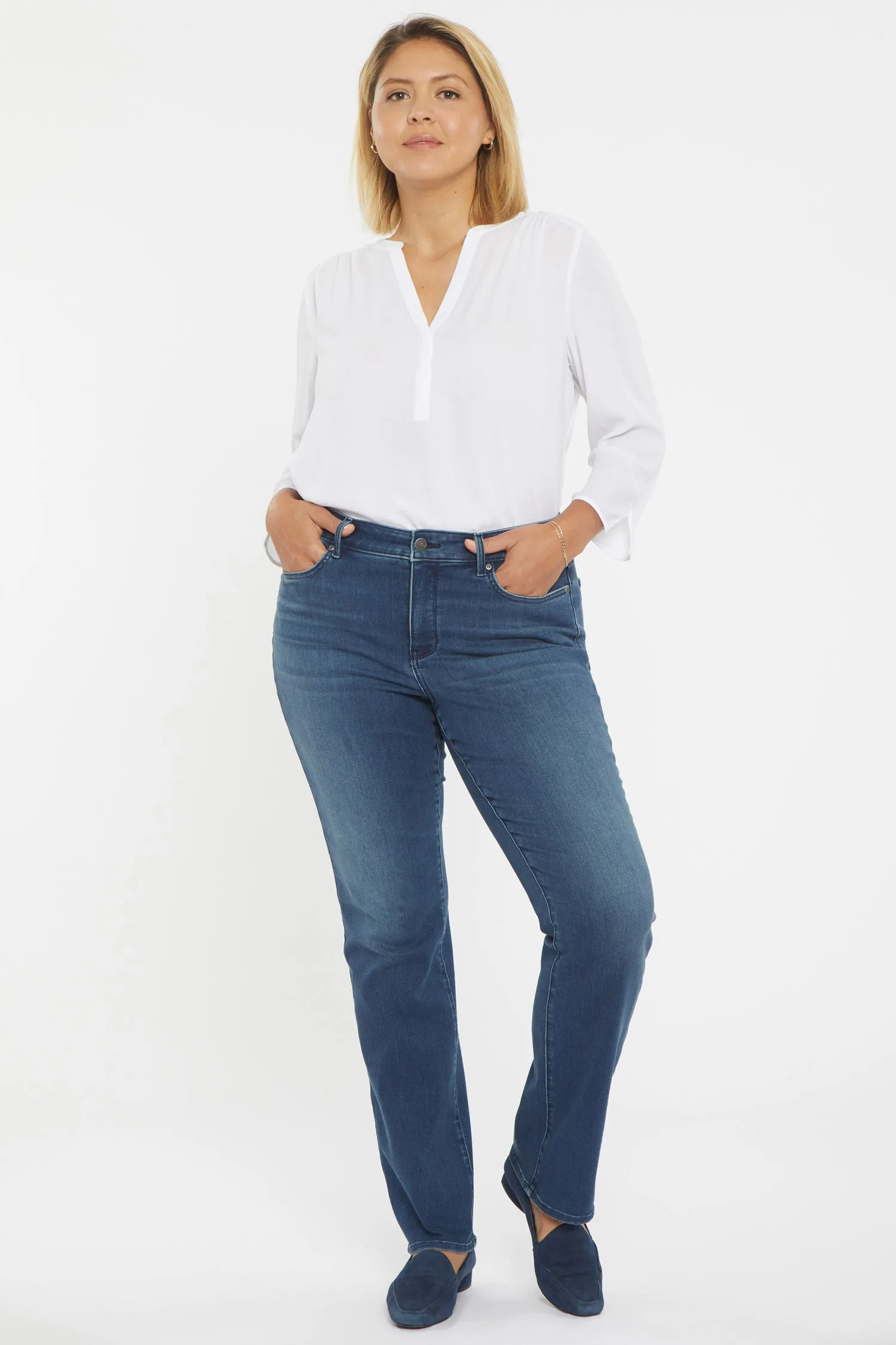 Marilyn Straight Jeans In Plus Size - Saybrook sold by NYDJ