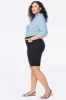 Briella 11 Inch Denim Shorts In Plus Size - Black sold by NYDJ