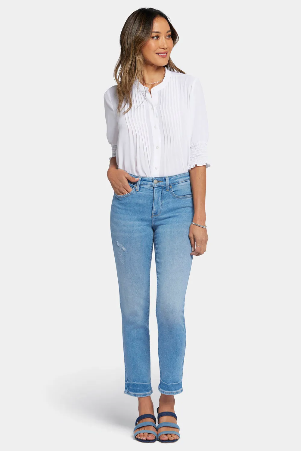 Sheri Slim Ankle Jeans - Riviera Sky sold by NYDJ product image thumbnail 4