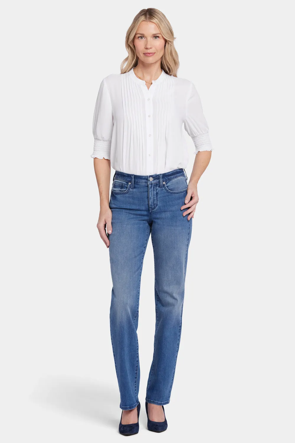 Bailey Relaxed Straight Jeans - Blue Island sold by NYDJ