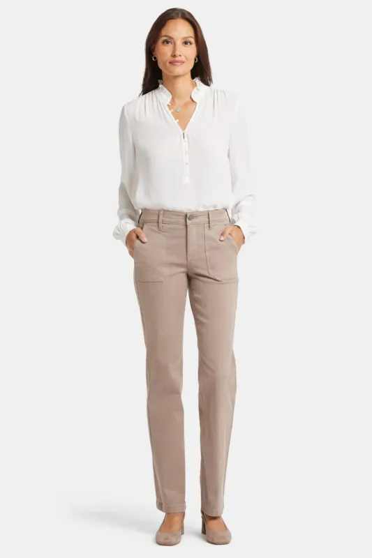 Marilyn Straight Jeans In Petite - Country Oak sold by NYDJ