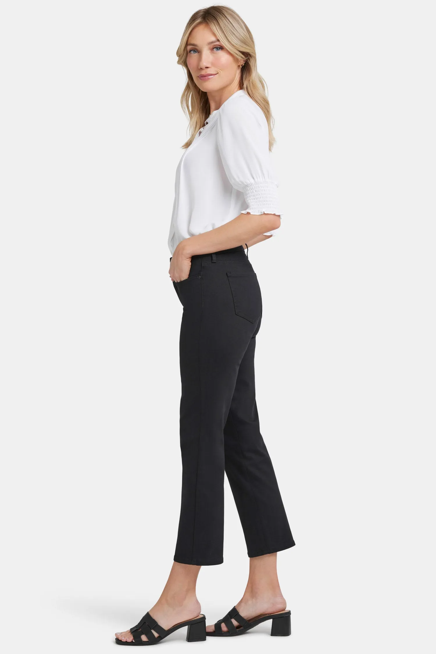 Marilyn Straight Ankle Jeans In Petite - Black sold by NYDJ product image thumbnail 5