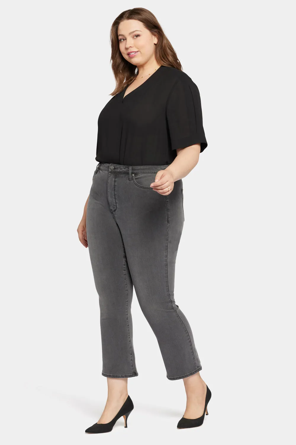 Slim Bootcut Ankle Jeans In Plus Size - Destiny sold by NYDJ product image thumbnail 5