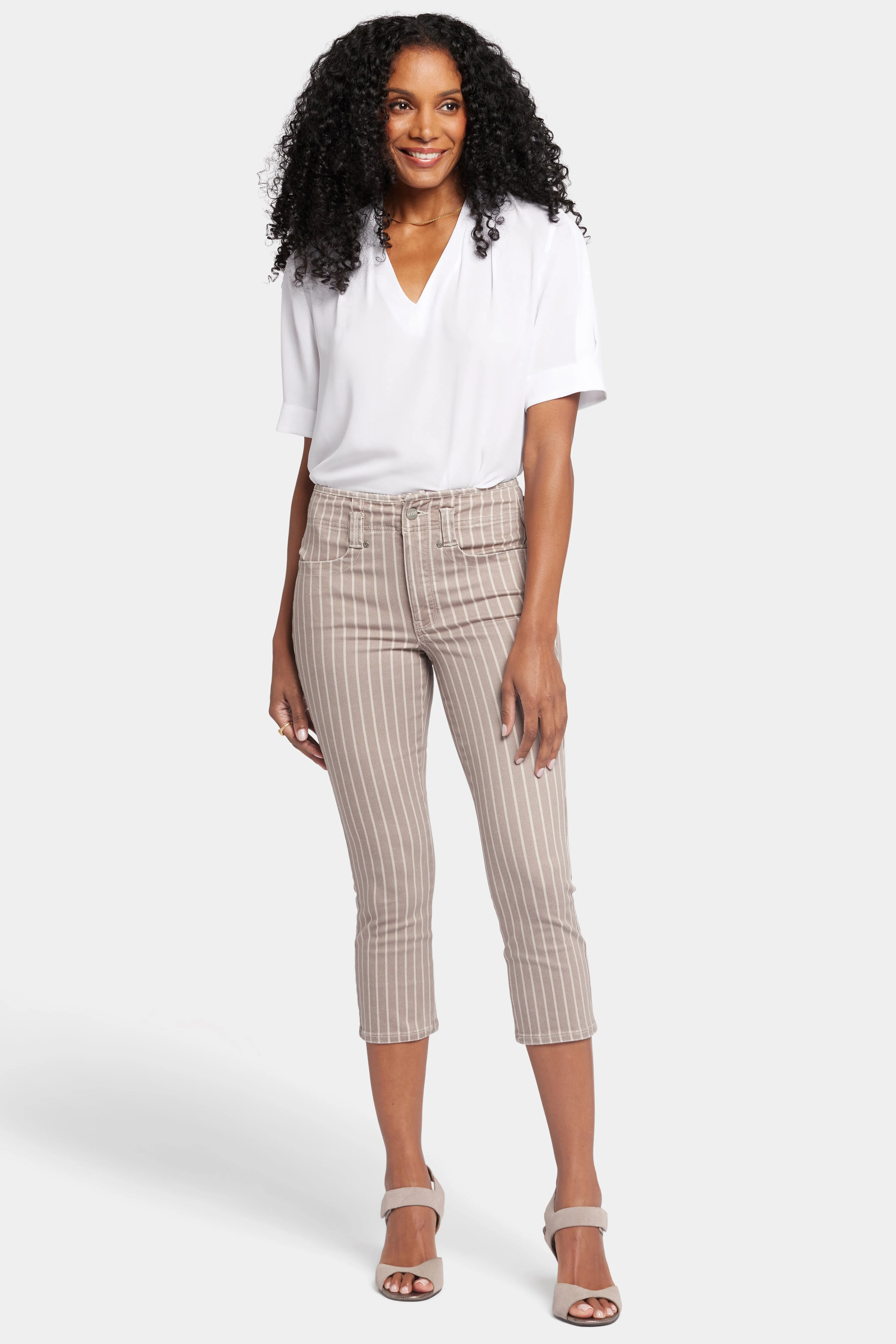 Ami Skinny Capri Jeans - Boardwalk Stripe sold by NYDJ