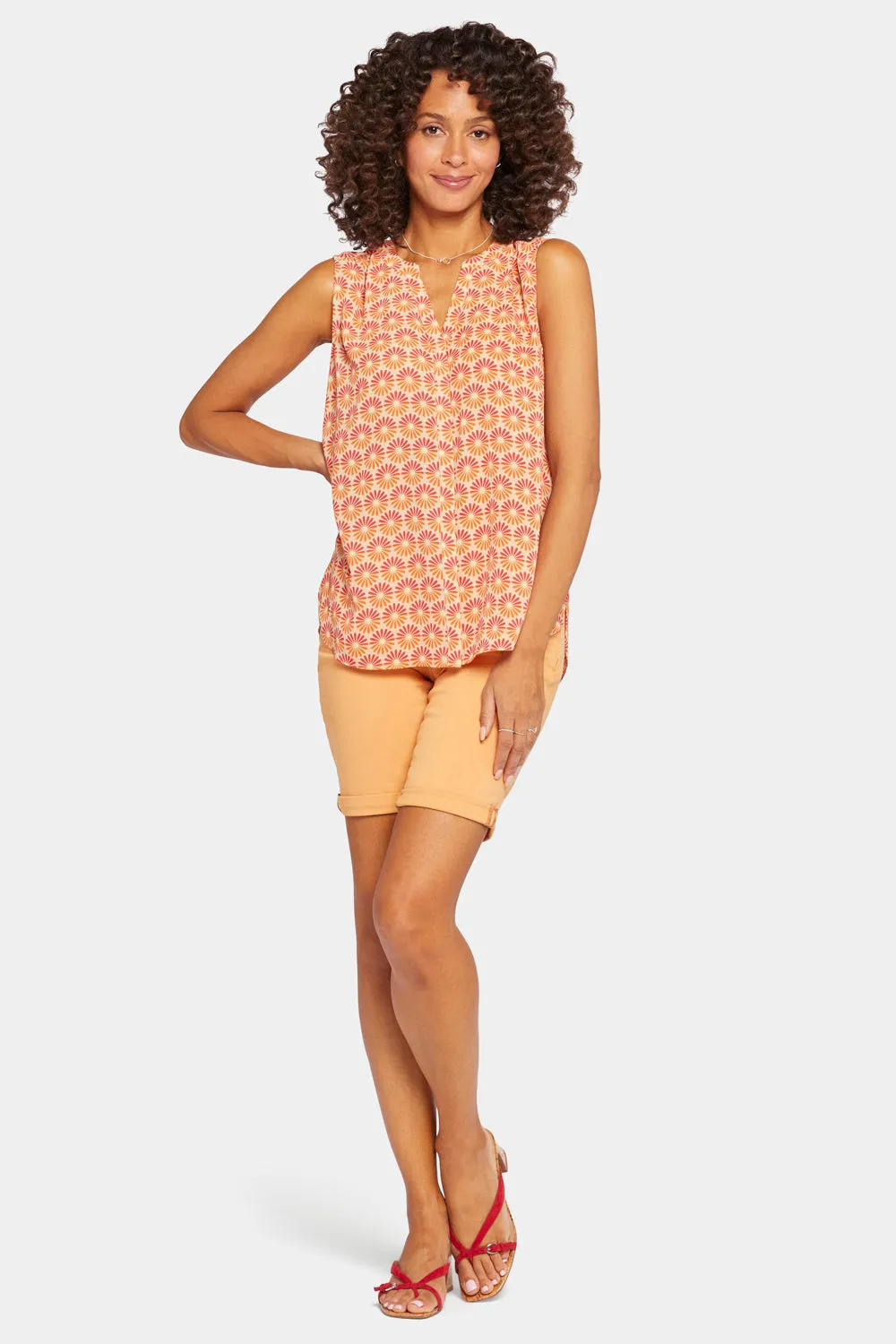 Sleeveless Pintuck Blouse - Morning Glory sold by NYDJ product image thumbnail 5