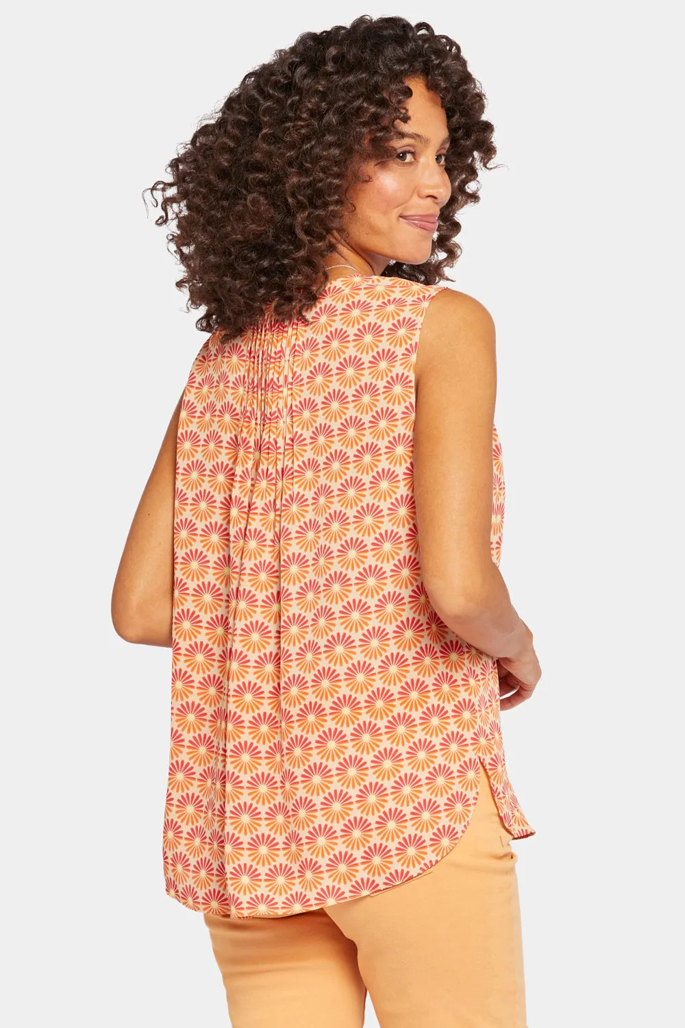 Sleeveless Pintuck Blouse - Morning Glory sold by NYDJ product image thumbnail 2