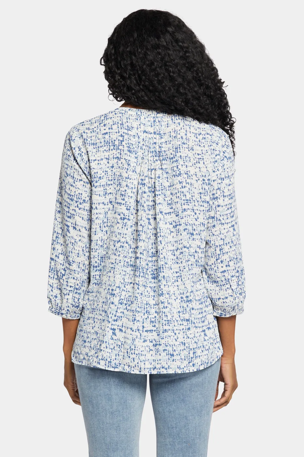 Pintuck Blouse - Waterfall Ice sold by NYDJ product image thumbnail 2
