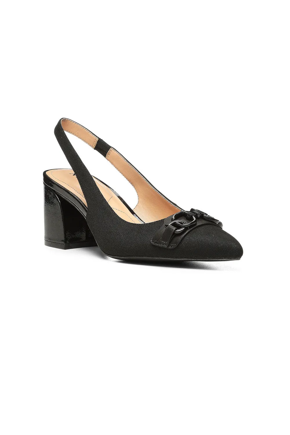 Sanya Slingback Heels - Black sold by NYDJ