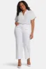 Teresa Wide Leg Ankle Jeans in Plus Size - Optic White sold by NYDJ