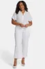 Teresa Wide Leg Ankle Jeans in Plus Size - Optic White sold by NYDJ