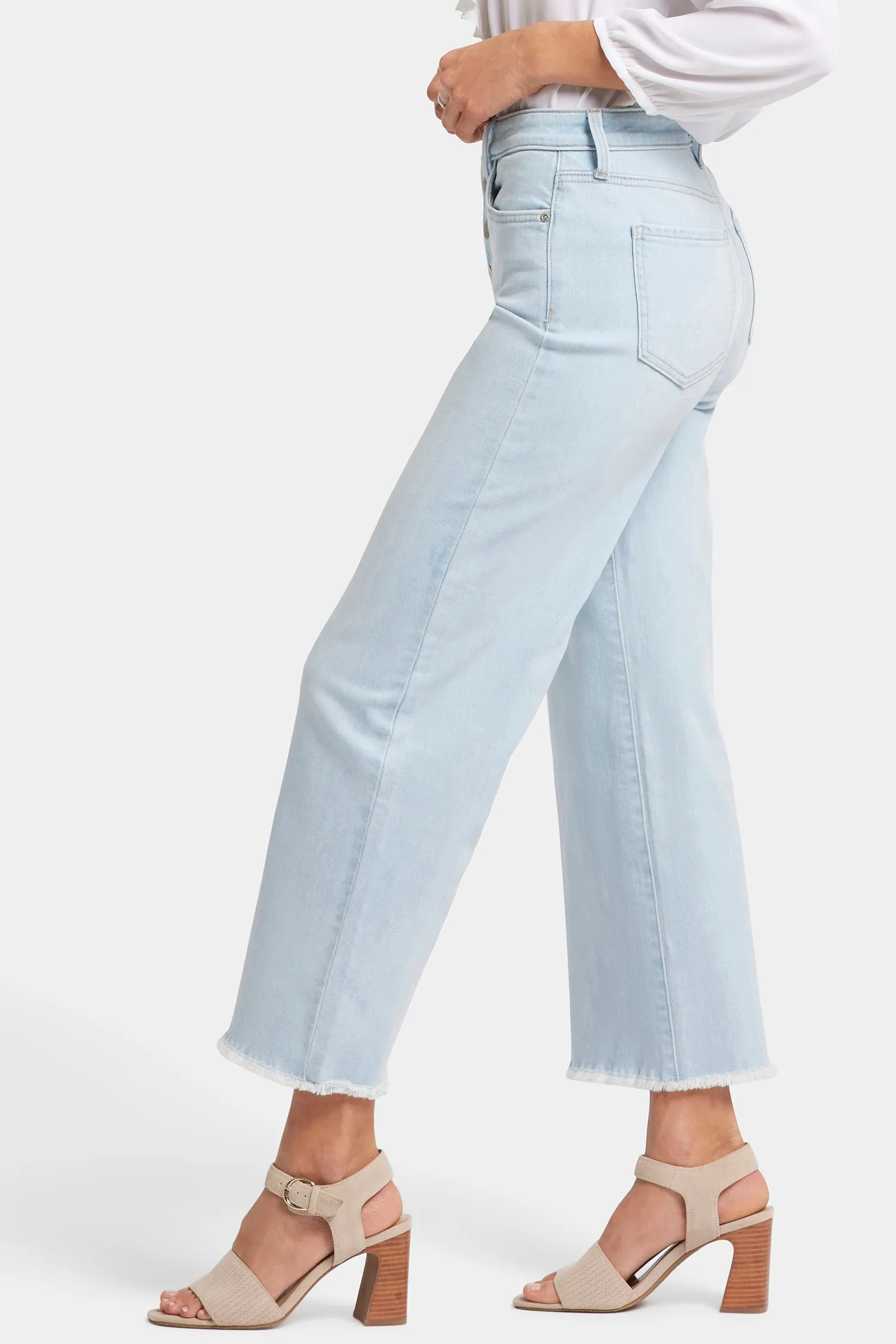 Teresa Wide Leg Ankle Jeans - Oceanfront sold by NYDJ product image thumbnail 3