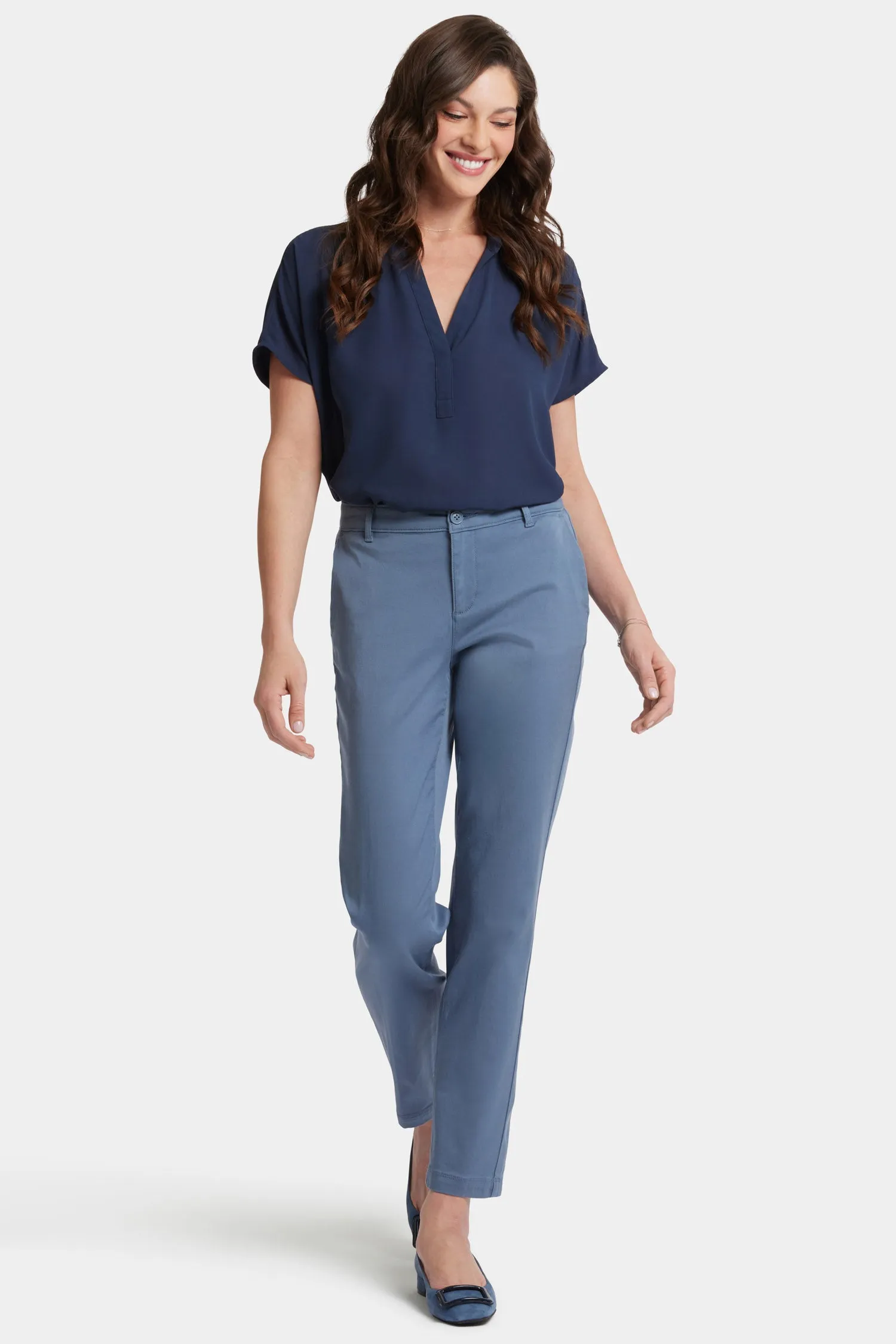 Sadie Slim Pants - Blue Stone sold by NYDJ