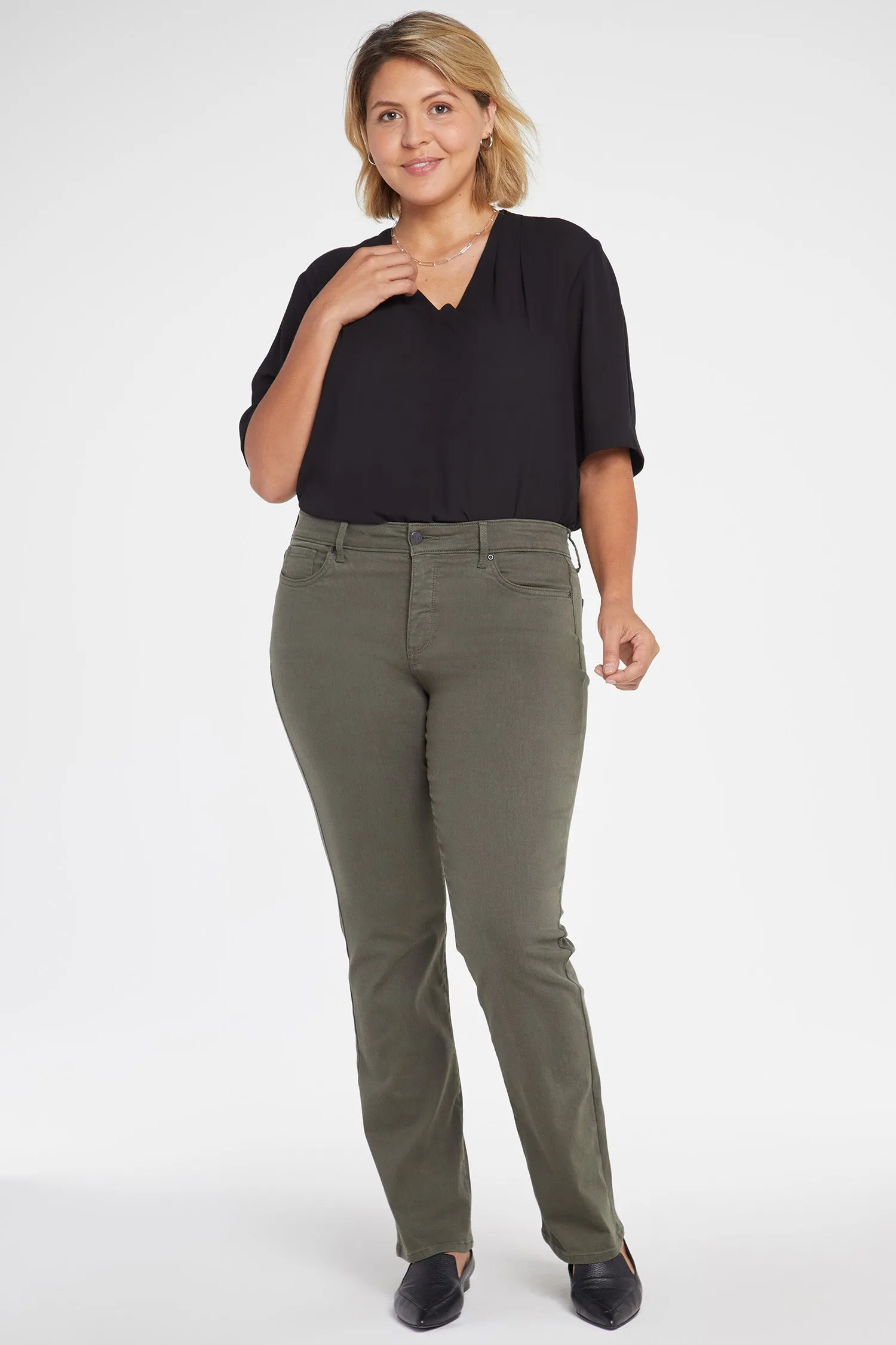 Marilyn Straight Jeans In Plus Size - Deep Depths sold by NYDJ product image thumbnail 4