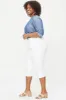 Marilyn Straight Crop Jeans In Plus Size - Optic White sold by NYDJ