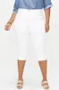 Marilyn Straight Crop Jeans In Plus Size - Optic White sold by NYDJ