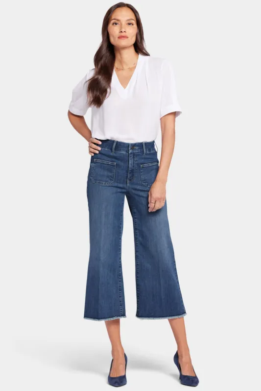 Patchie Wide Leg Capri Jeans - Fanciful sold by NYDJ
