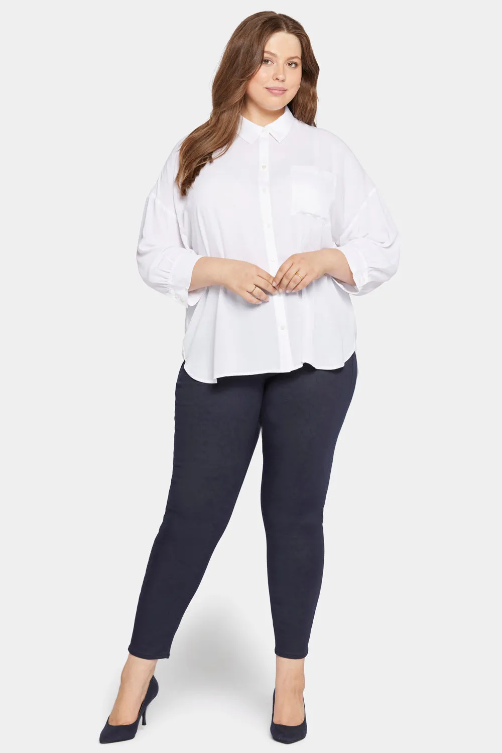 Zoey Blouse in Plus Size - Optic White sold by NYDJ product image thumbnail 5