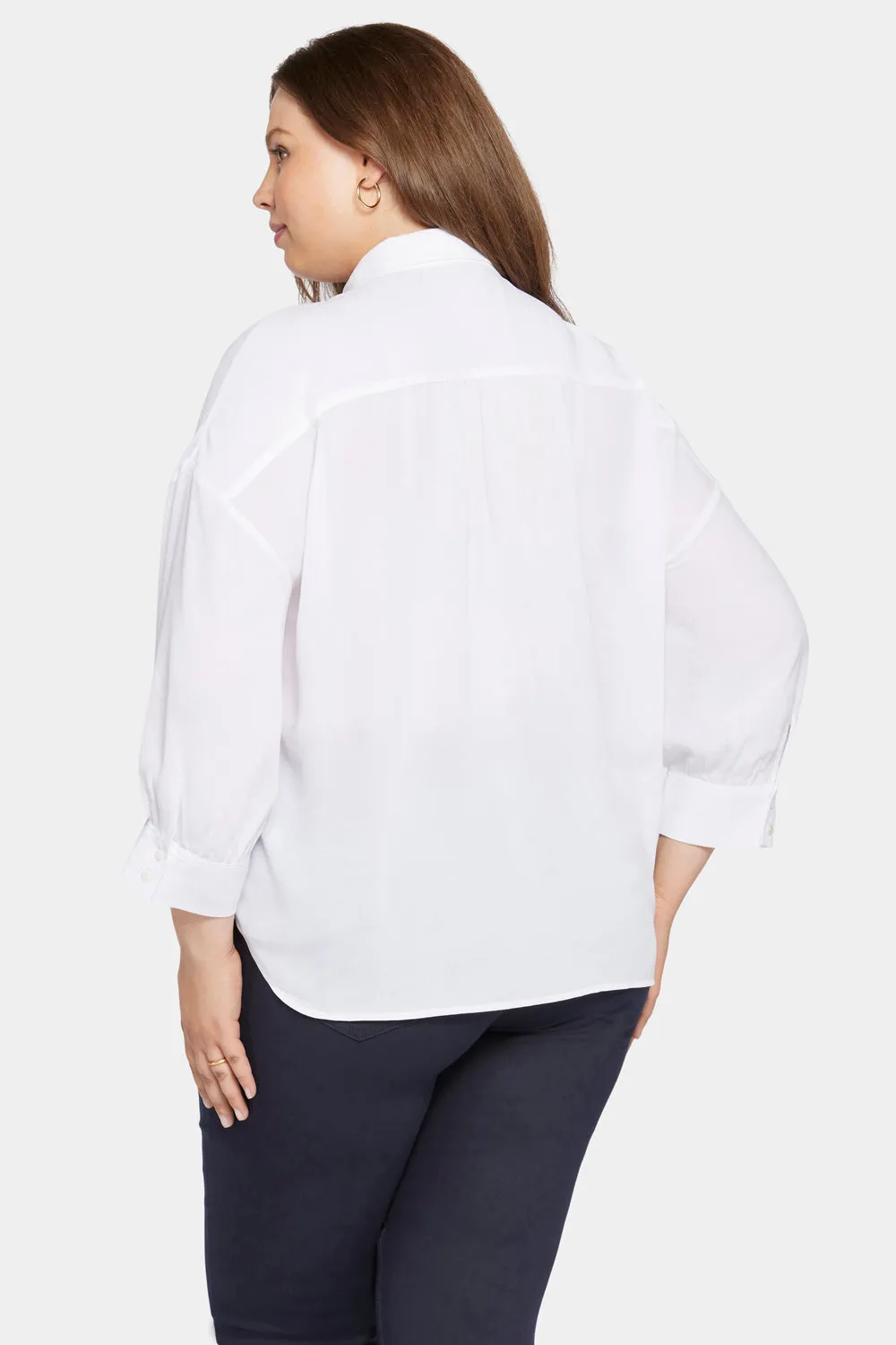 Zoey Blouse in Plus Size - Optic White sold by NYDJ product image thumbnail 2