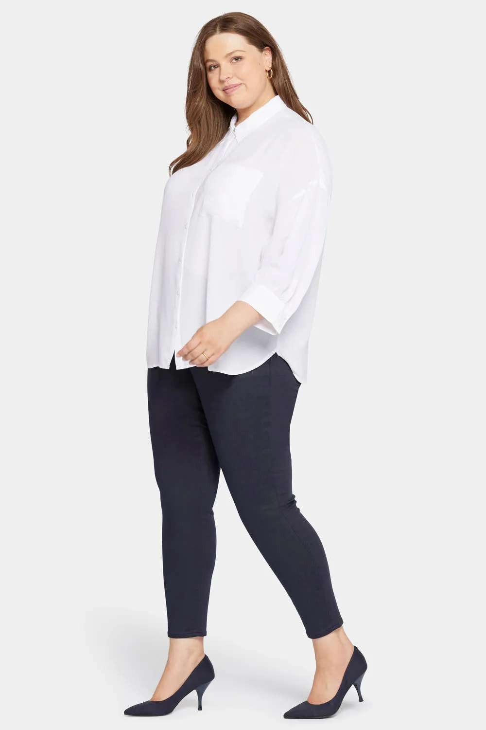 Zoey Blouse in Plus Size - Optic White sold by NYDJ product image thumbnail 3