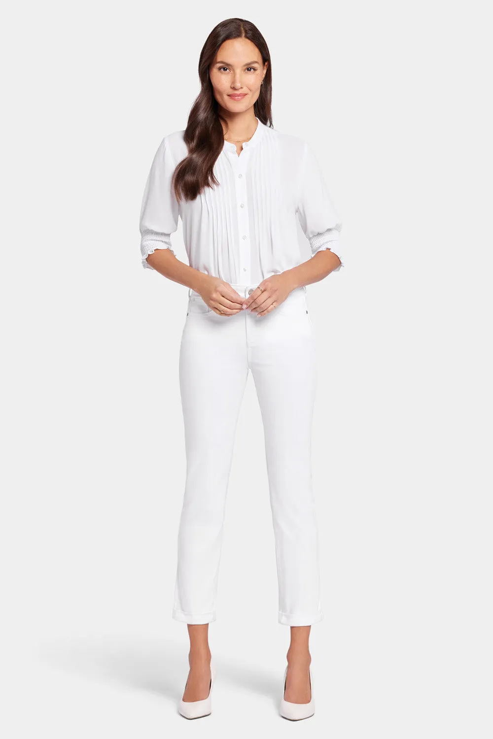 Sheri Slim Ankle Jeans - Optic White sold by NYDJ product image thumbnail 4