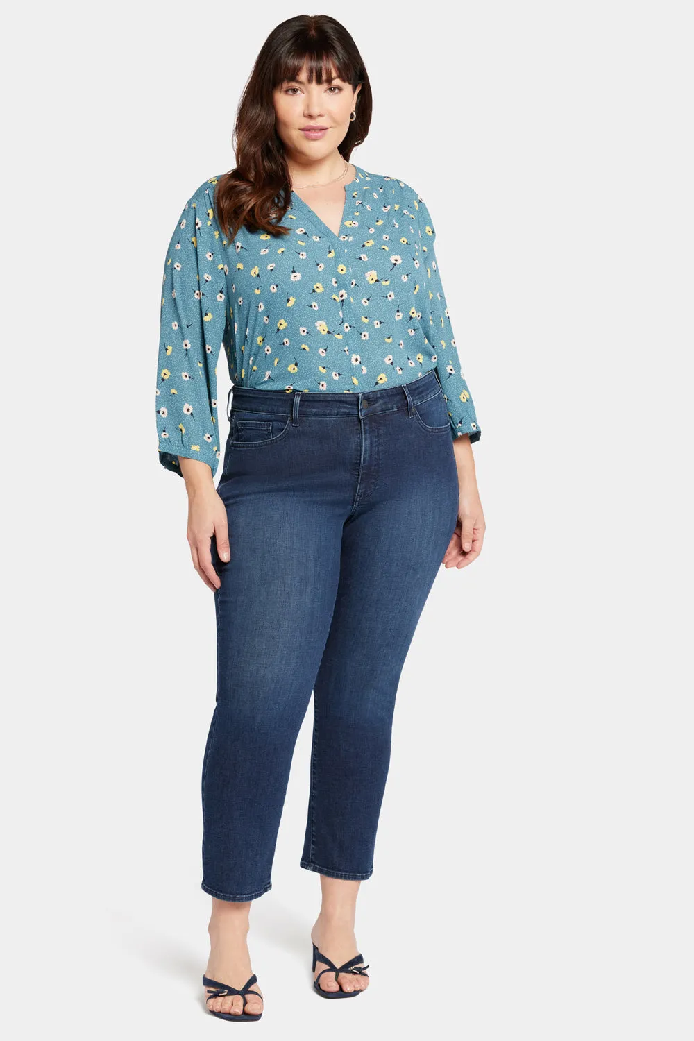 Marilyn Straight Ankle Jeans In Plus Size - Breathtaking sold by NYDJ product image thumbnail 4