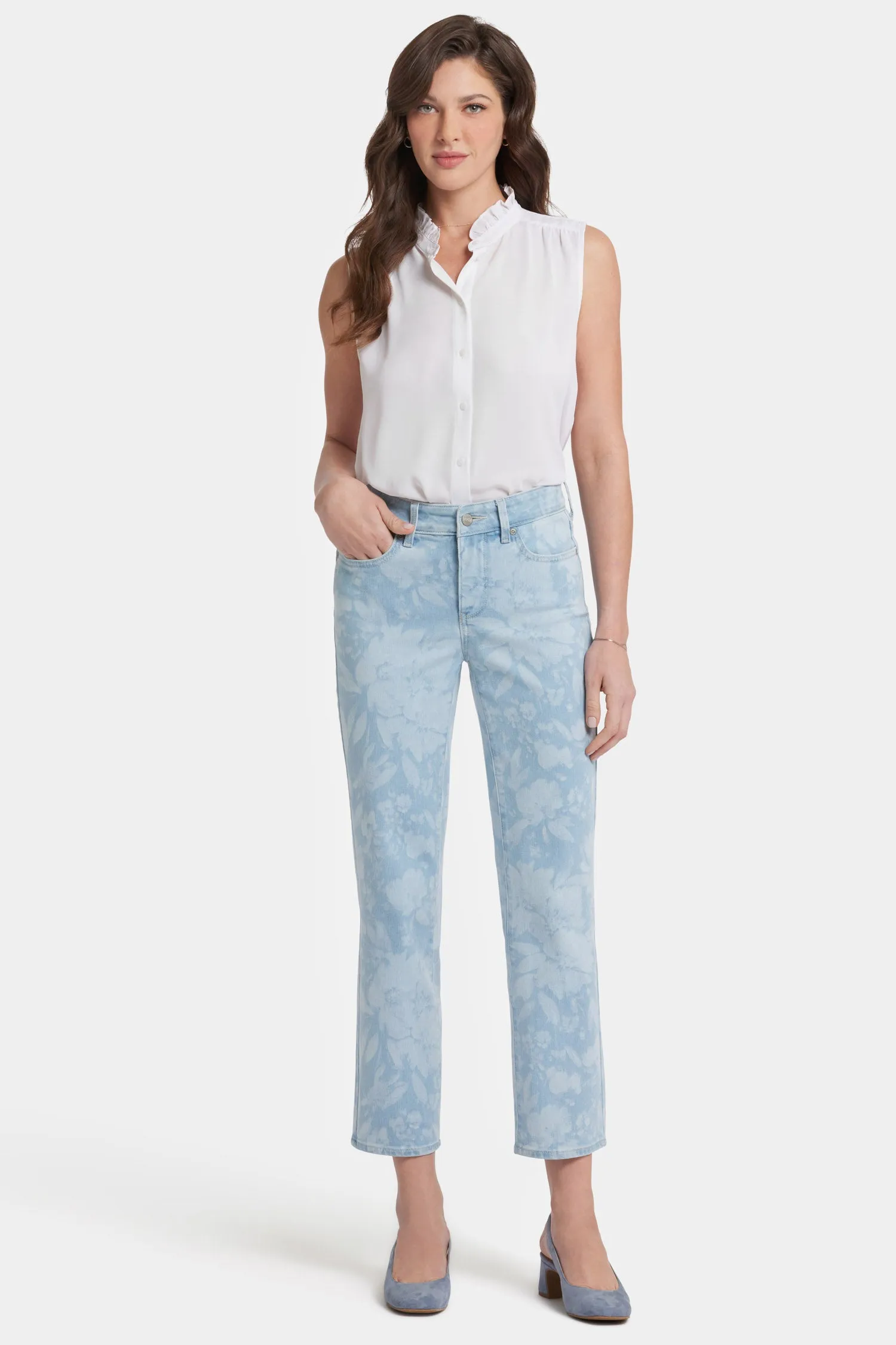 Marilyn Straight Ankle Jeans In Petite - Marian Annabella sold by NYDJ