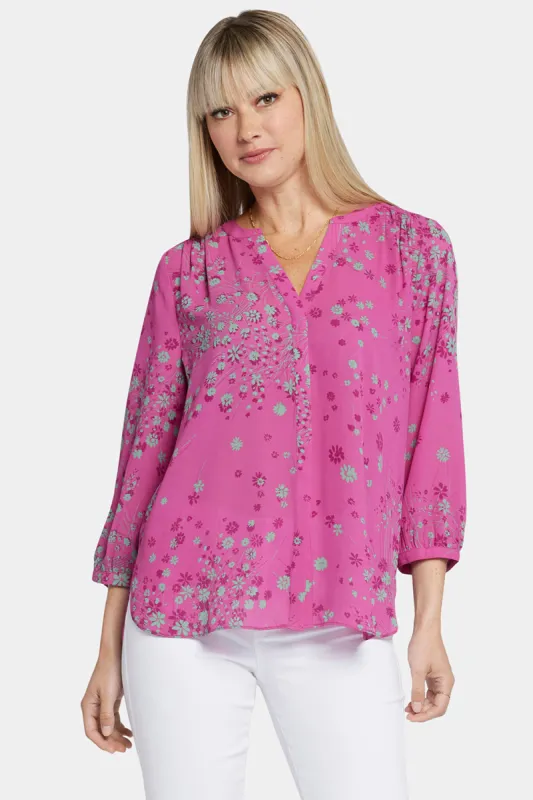 Pintuck Blouse - Salome sold by NYDJ