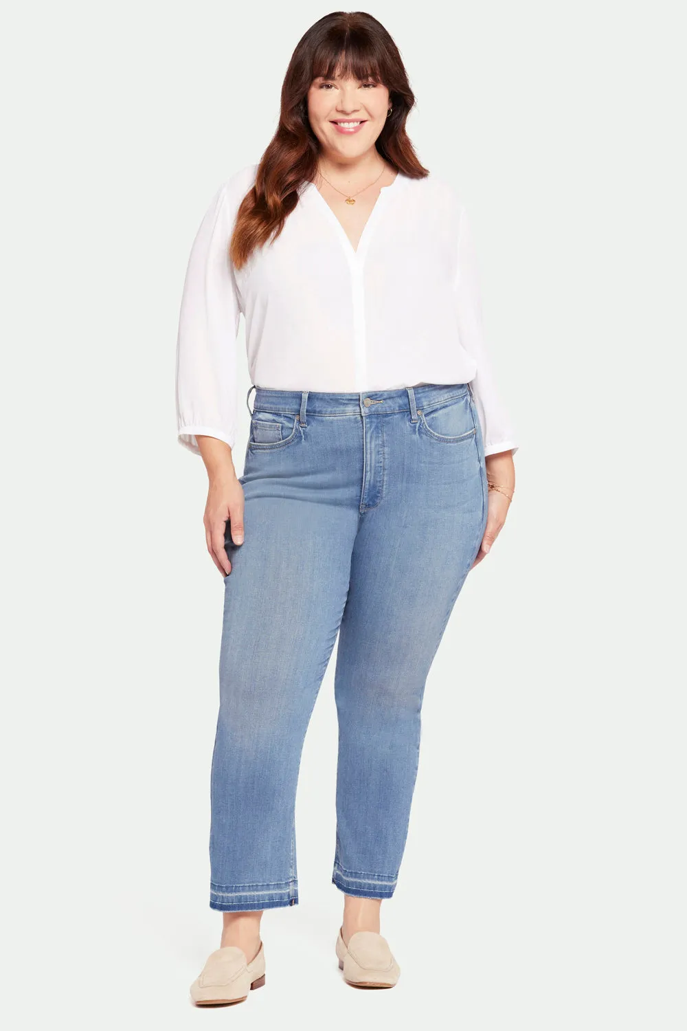Marilyn Straight Ankle Jeans In Plus Size - Lovesick sold by NYDJ product image thumbnail 4