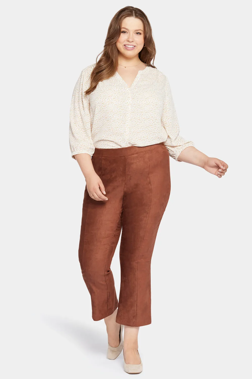 Slim Bootcut Pull-On Pants In Plus Size - Coffee Bean sold by NYDJ product image thumbnail 4