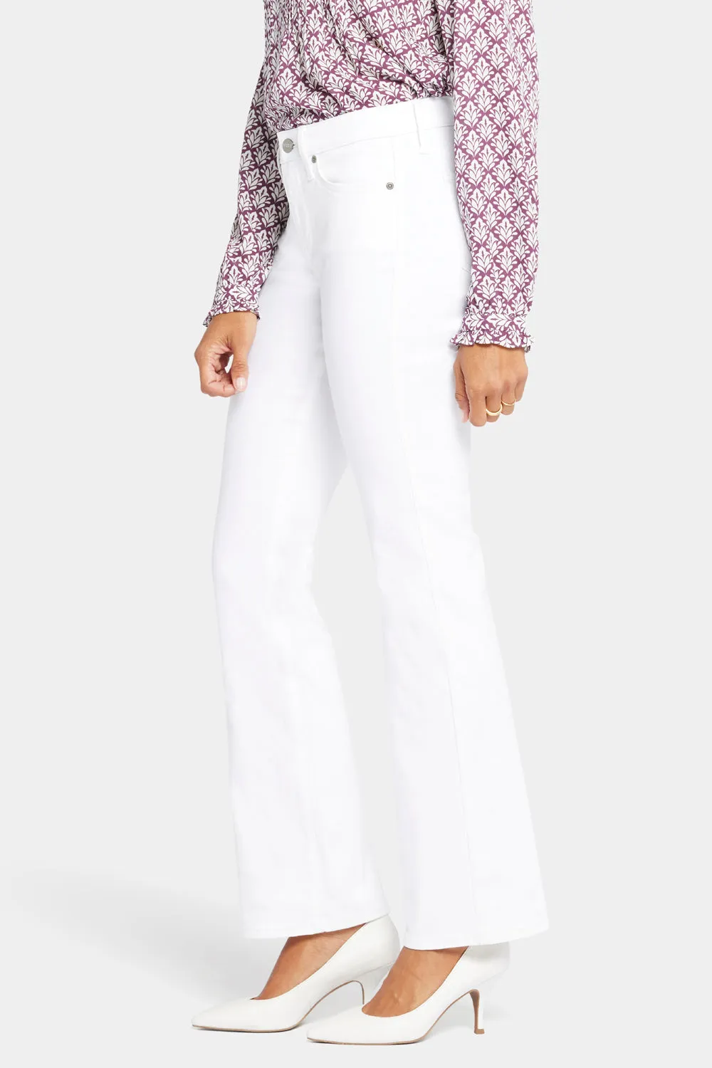 Barbara Bootcut Jeans In Petite - Optic White sold by NYDJ product image thumbnail 3