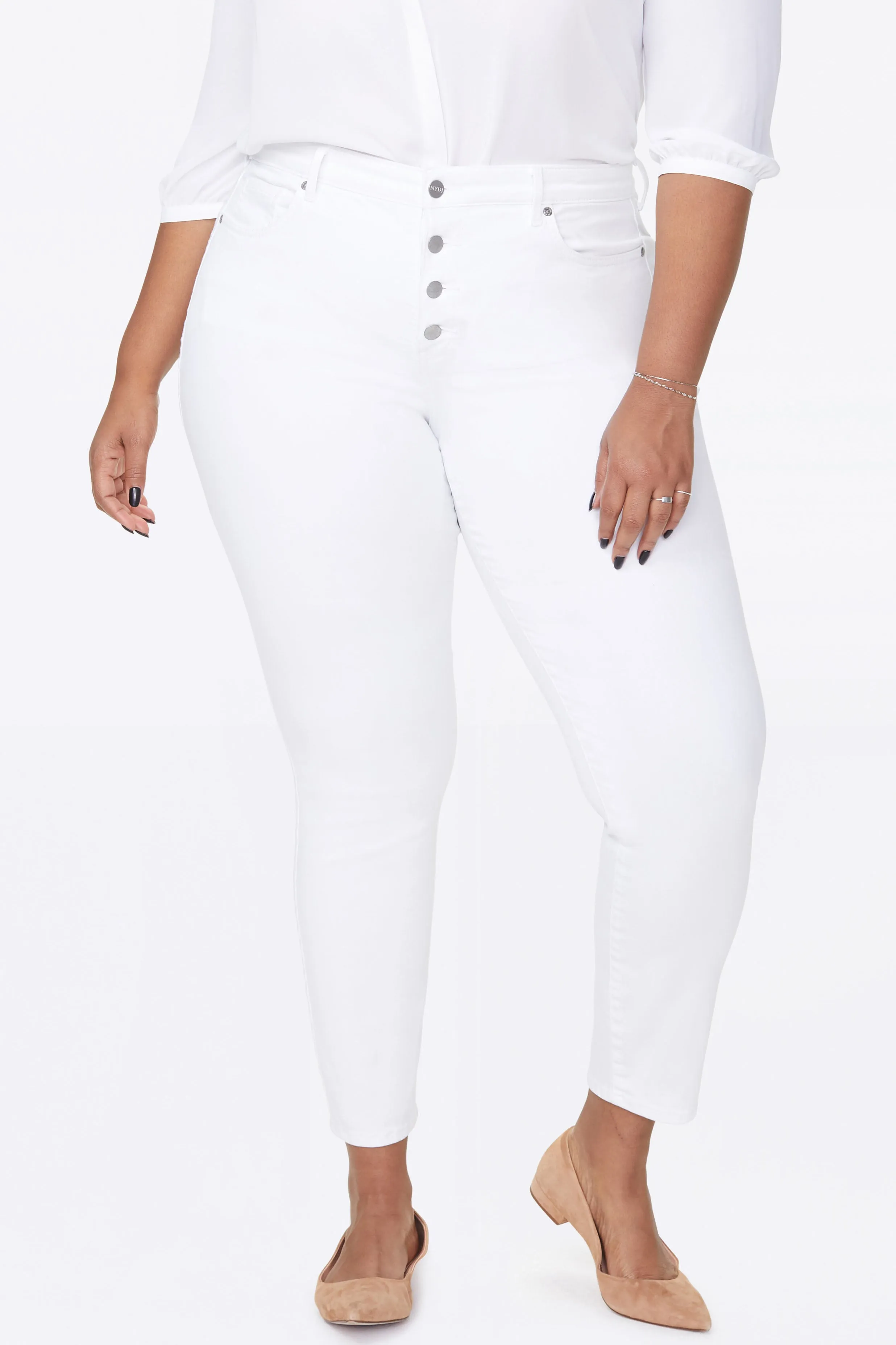 Ami Skinny Ankle Jeans In Plus Size - Optic White sold by NYDJ product image thumbnail 2