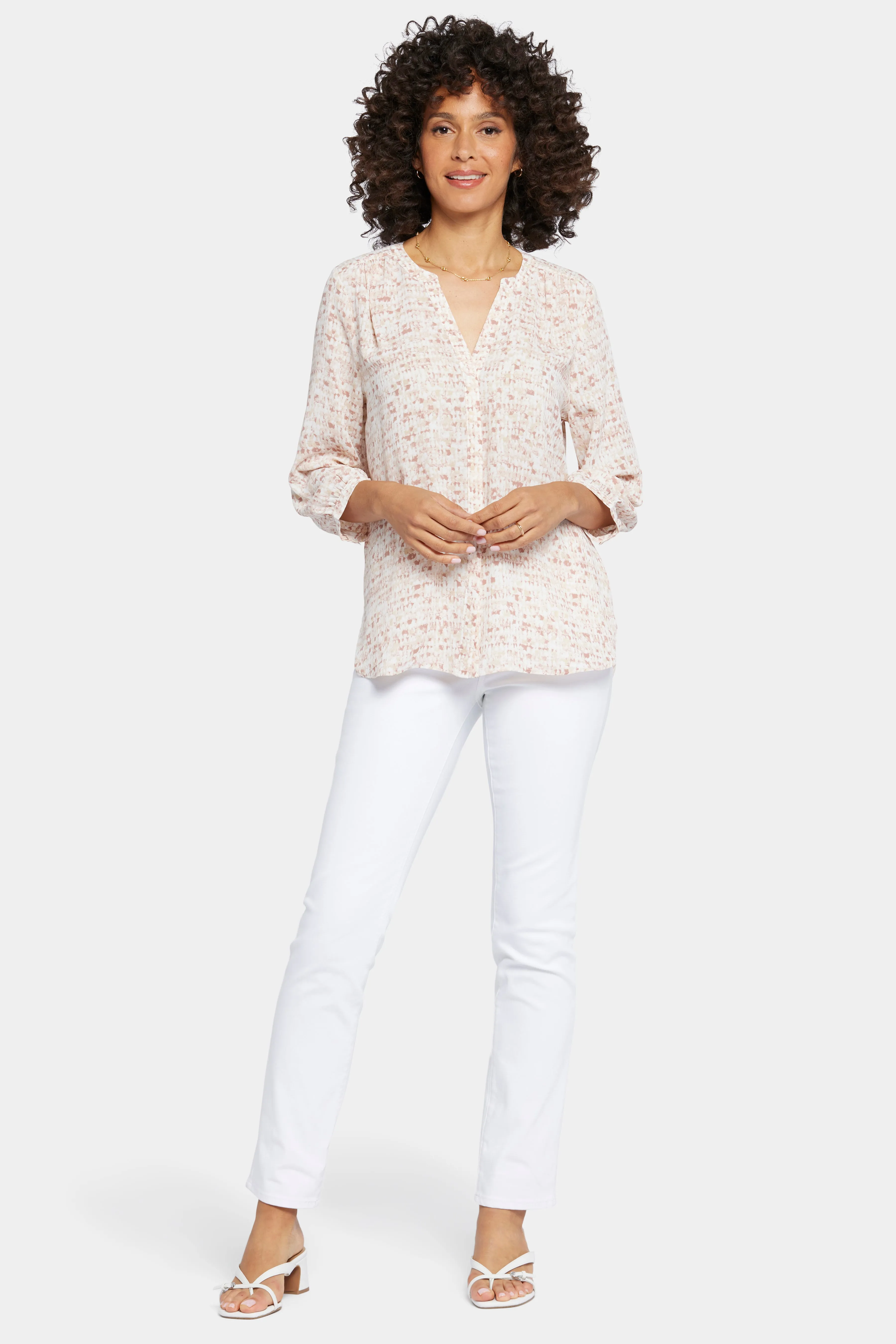 Pintuck Blouse - Prairie Grove sold by NYDJ product image thumbnail 5