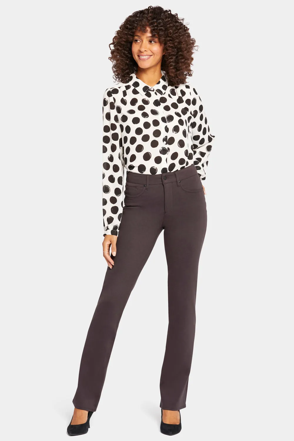 Marilyn Straight Pants - Cordovan sold by NYDJ product image thumbnail 4