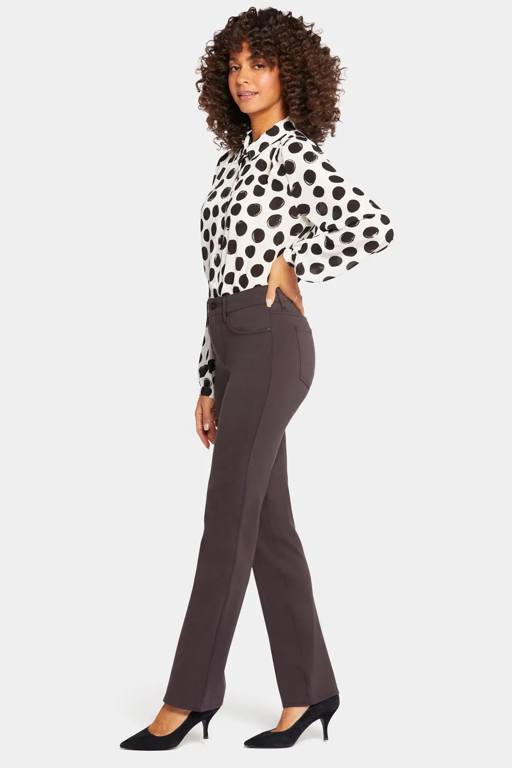 Marilyn Straight Pants - Cordovan sold by NYDJ product image thumbnail 5