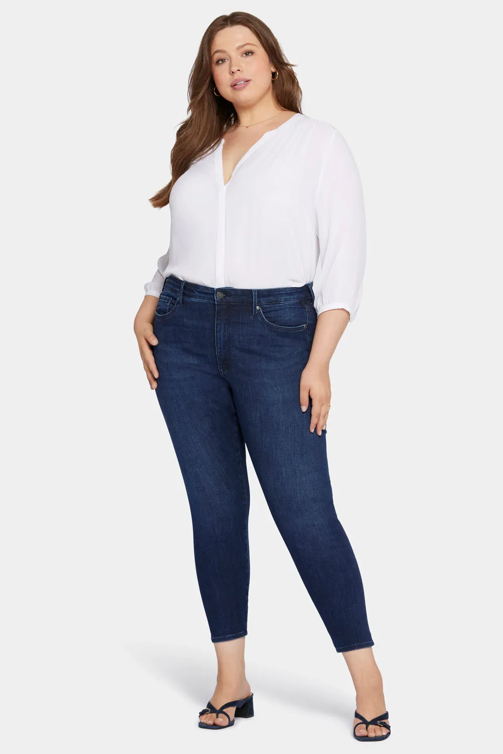 Le Silhouette Ami Skinny Jeans In Petite Plus Size - Marvelous sold by NYDJ product image thumbnail 4