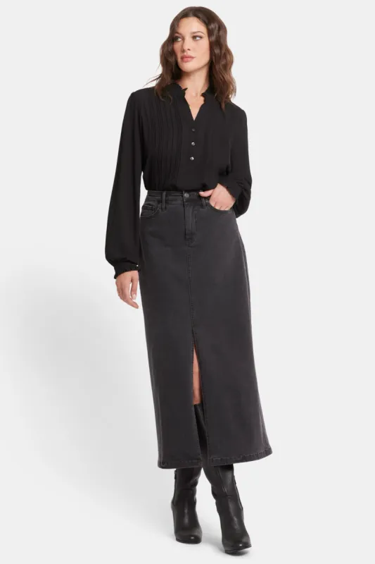 High Rise Long Skirt - Cloud Stone made by NYDJ