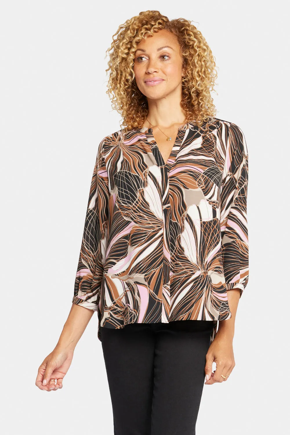 Pintuck Blouse - Half Moon Bay sold by NYDJ product image thumbnail 4