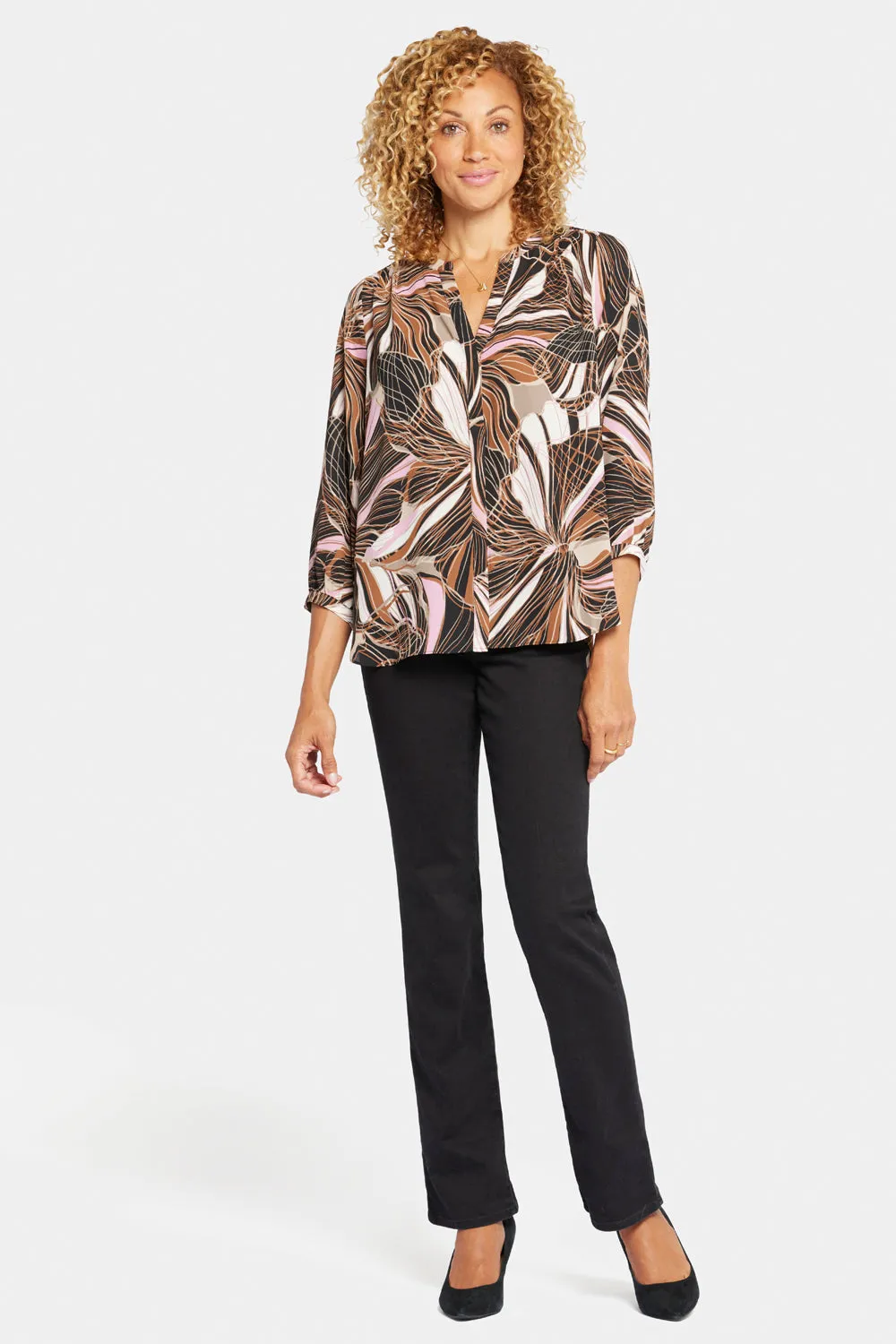Pintuck Blouse - Half Moon Bay sold by NYDJ product image thumbnail 5