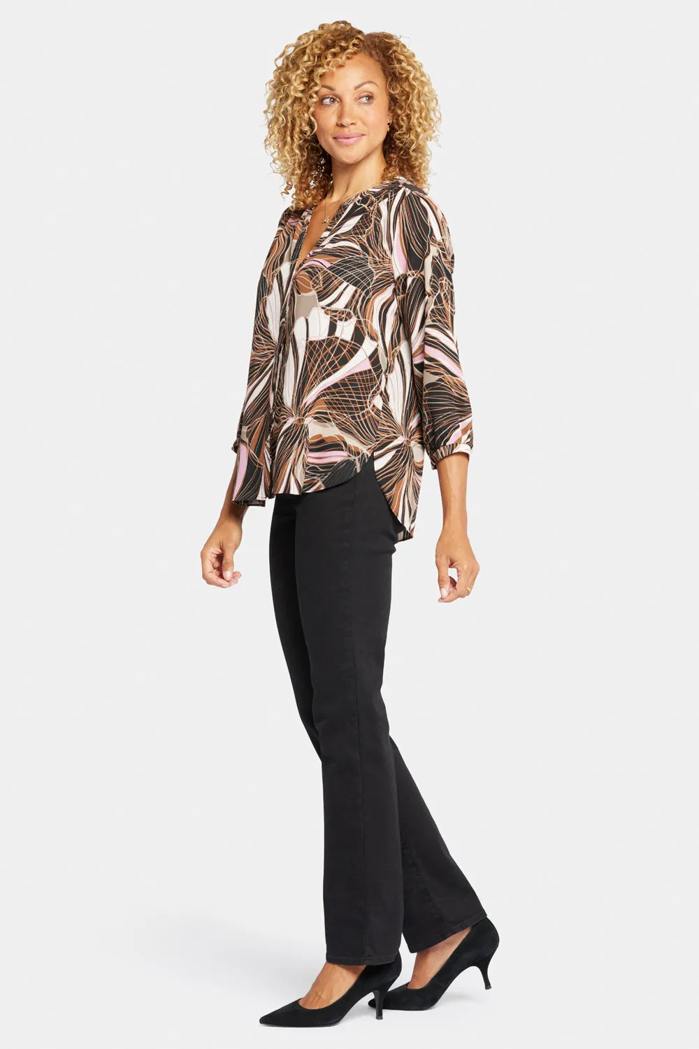 Pintuck Blouse - Half Moon Bay sold by NYDJ product image thumbnail 3